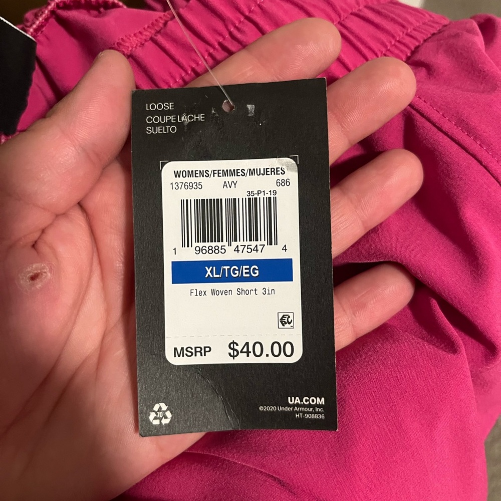Pink Women's BNWT Under Armour shorts